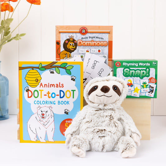 Clever Kids Slothy Hamper - 5year old gift 