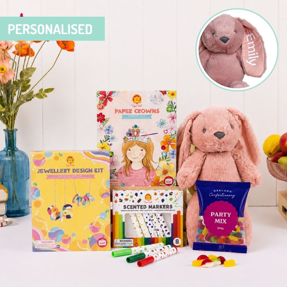 Personalised Gift Hampers for Kids - Get well Gift Delivery - Creative Bunny